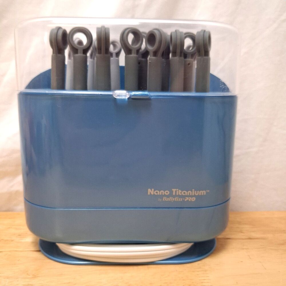 BaByliss PRO Flexible Hair Curlers 20 Hot Sticks Rods 2 Sizes Nano Titanium